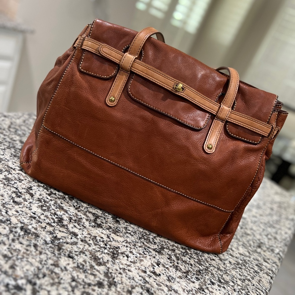 All leather Fossil Bag